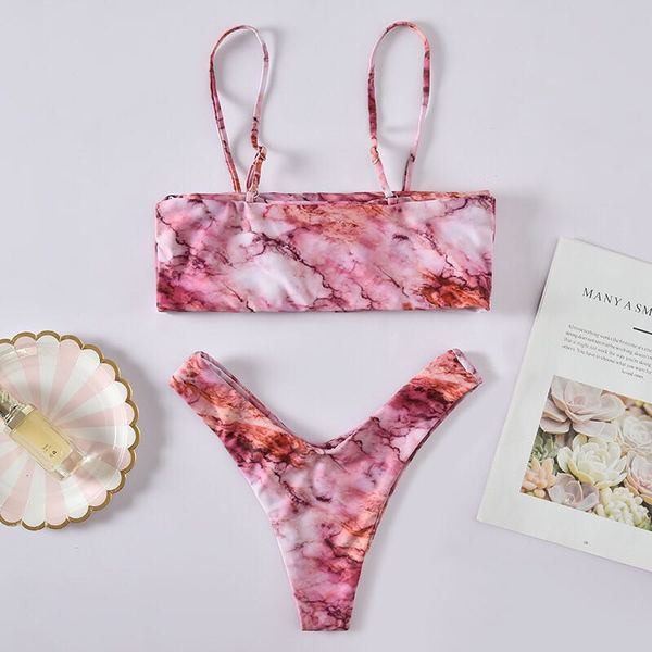 Costum de baie de dama modern in doua culori