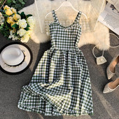 Rochie de dama in carouri croiala in mai multe culori