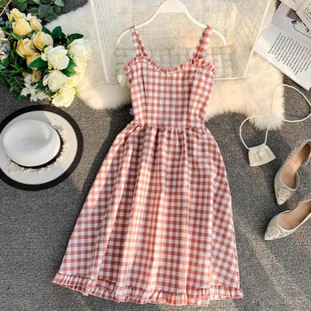 Rochie de dama in carouri croiala in mai multe culori