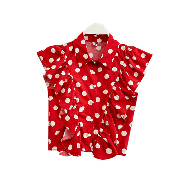 Cămașă modernă de damă cu buline în patru culori