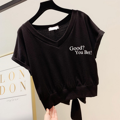 Bluză de damă modernă cu panglică pe spate