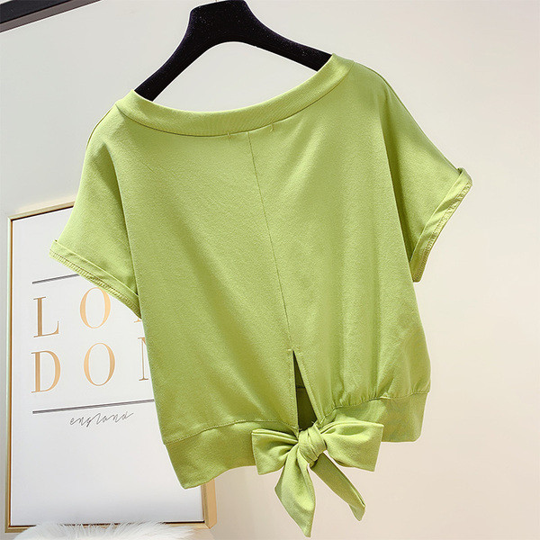Bluză de damă modernă cu panglică pe spate