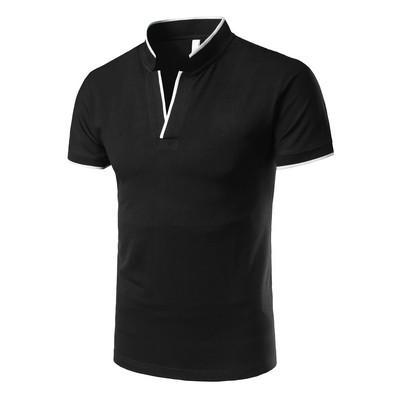 Tricou casual barbatesc cu guler clasic si maneci scurte in mai multe culori