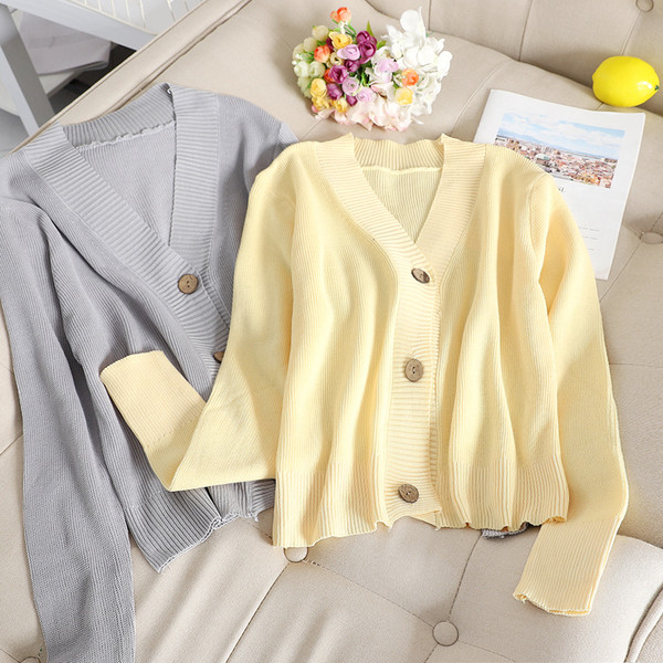 Vesta casual dama cu nasturi si maneci lungi