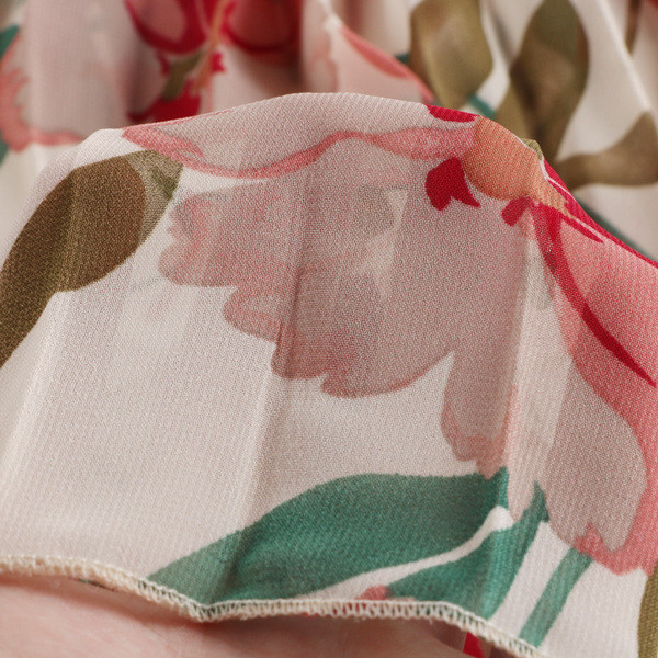 Fusta de dama plisata cu motive florale - in trei culori