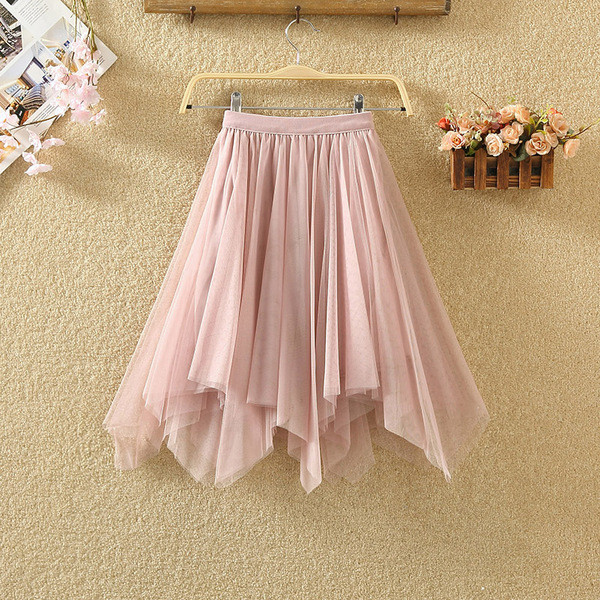 Fusta de damă asimetrică - mai multe culori