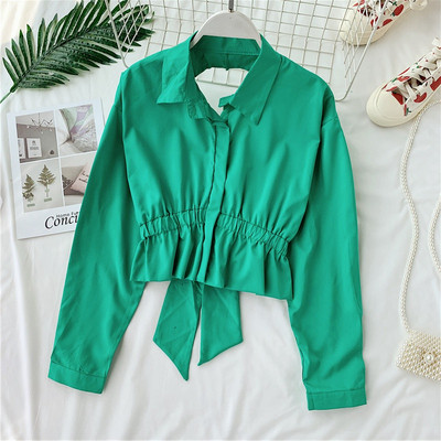 Cămașă modernă de damă cu guler în patru culori