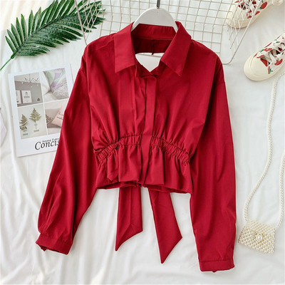 Cămașă modernă de damă cu guler în patru culori