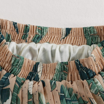 Fusta de dama moderna in patru culori cu motive florale