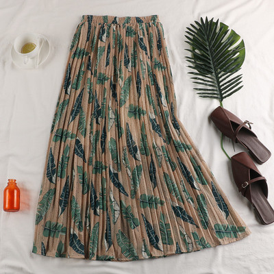 Fusta de dama moderna in patru culori cu motive florale