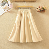 Fusta casual dama cu buzunare - mai multe culori