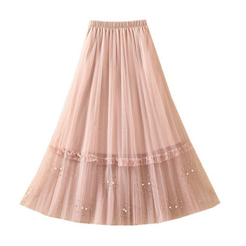 Fusta de dama moderna cu perle in mai multe culori
