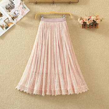 Fusta de dama stil nou model cu dantela in mai multe culori