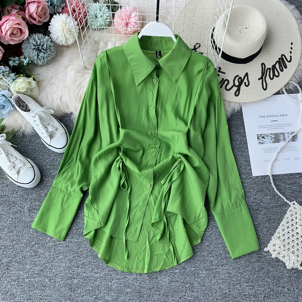 Cămașă modernă de damă cu guler în mai multe culori