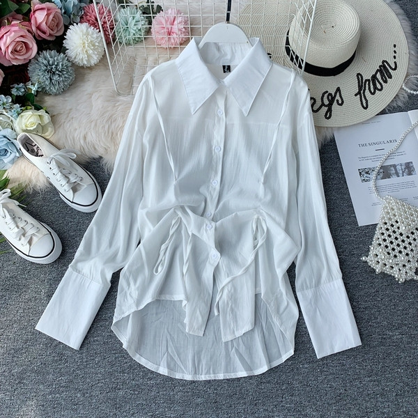 Cămașă modernă de damă cu guler în mai multe culori