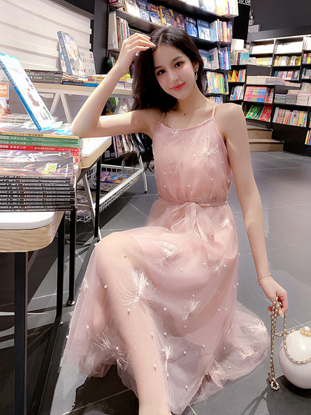 Rochie de dama eleganta cu bretele subtiri in doua culori