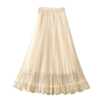 Fusta de dama moderna cu buline in mai multe culori