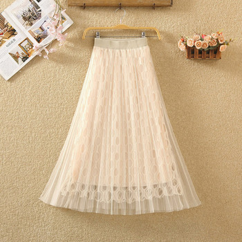 Fusta de dama model nou cu tul - mai multe culori
