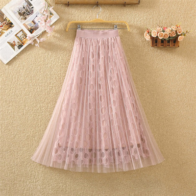 Fusta de dama model nou cu tul - mai multe culori