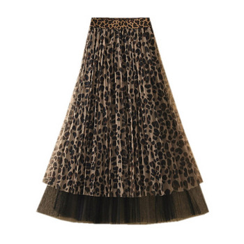 Fusta de dama eleganta model nou cu model leopard