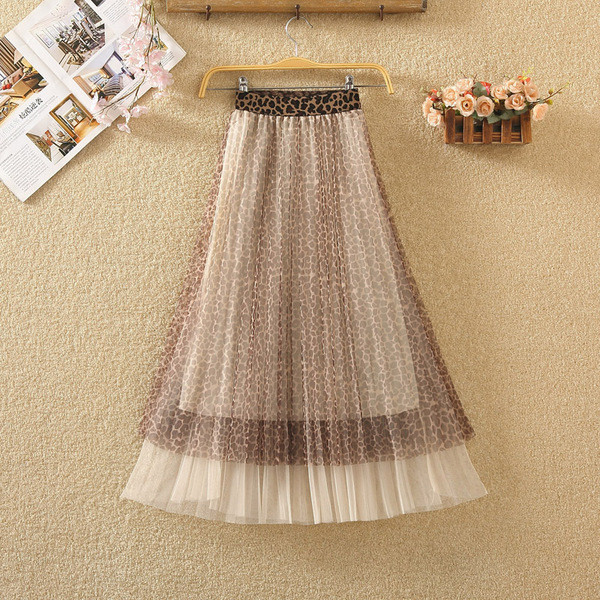 Fusta de dama eleganta model nou cu model leopard