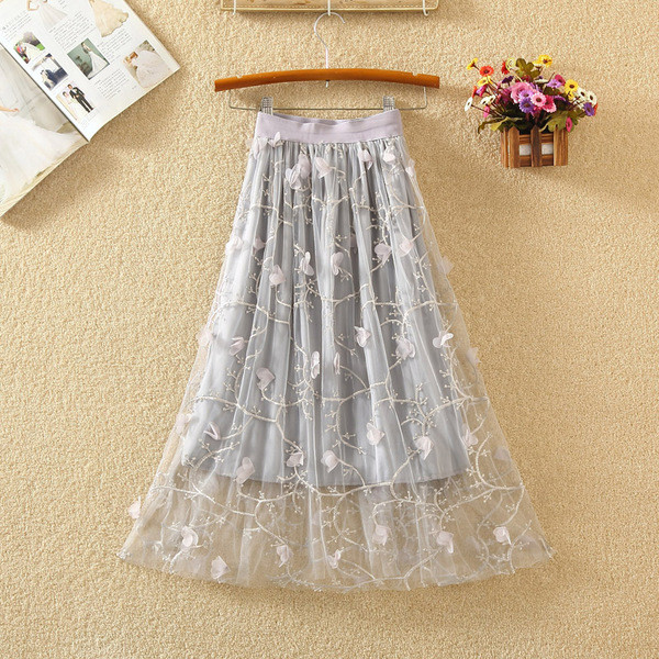 Fusta moderna damasc cu element 3D in mai multe culori