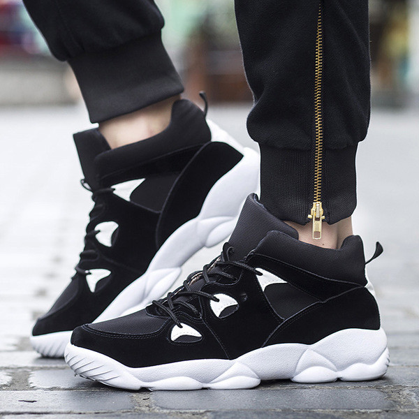 Tenisi casual barbatesti cu cravate in trei culori