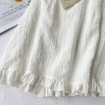 Rochie de dama cu maneca scurta in alb-negru