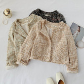 Geaca de dama moderna model scurt cu buzunare in trei culori