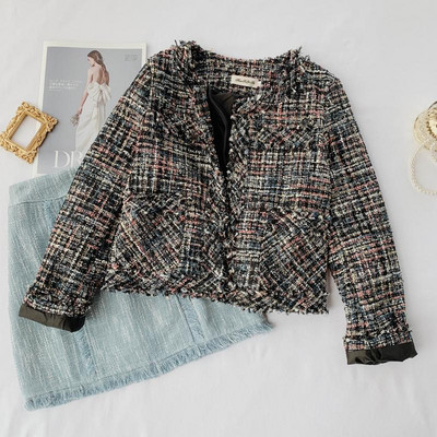 Geaca de dama moderna model scurt cu buzunare in trei culori