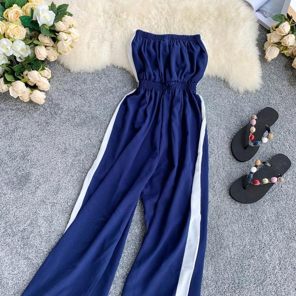 Salopeta dama fara bretele cu bordura in doua culori