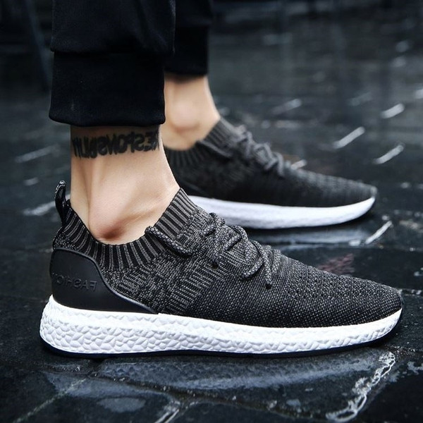 Tenisi casual barbatesti cu talpa groasa si sireturi in trei culori