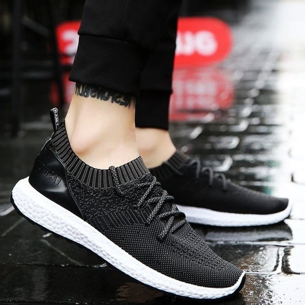 Tenisi casual barbatesti cu talpa groasa si sireturi in trei culori