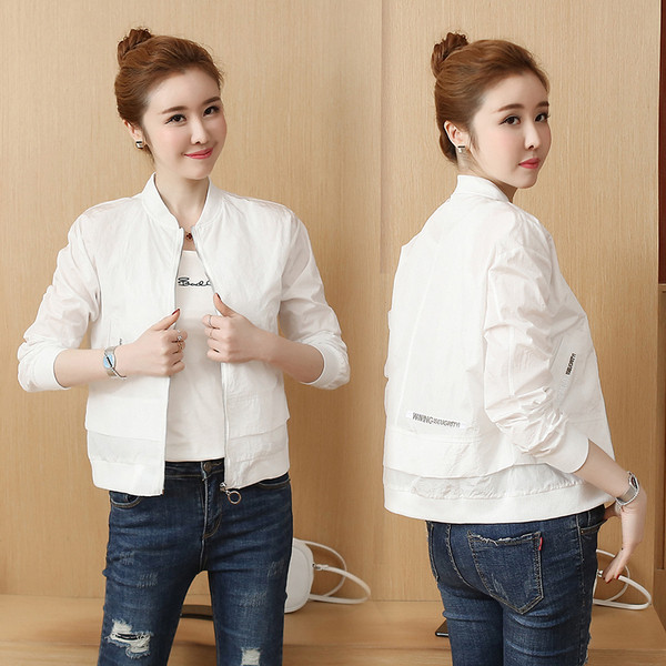 Geaca de toamna moderna de dama cu fermoar in mai multe culori