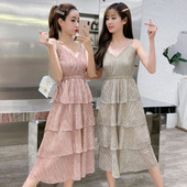 Rochie de dama actuala in doua culori cu bretele subtiri