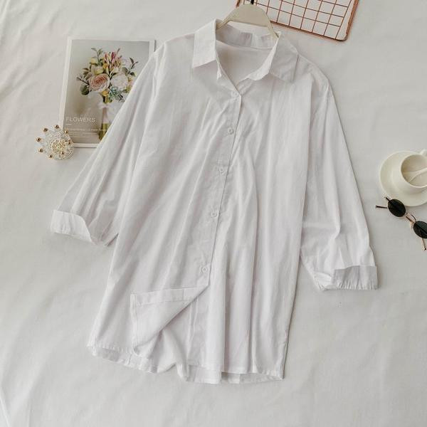 Cămașă lungă de damă cu spate deschis în trei culori