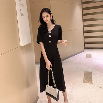 Rochie casual de dama cu maneci scurte in mai multe culori