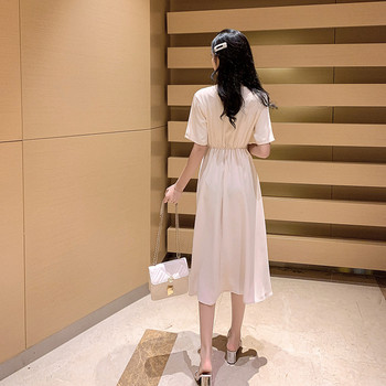 Rochie casual de dama cu maneci scurte in mai multe culori