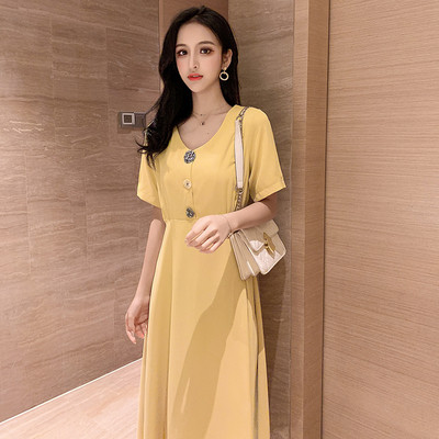 Rochie casual de dama cu maneci scurte in mai multe culori