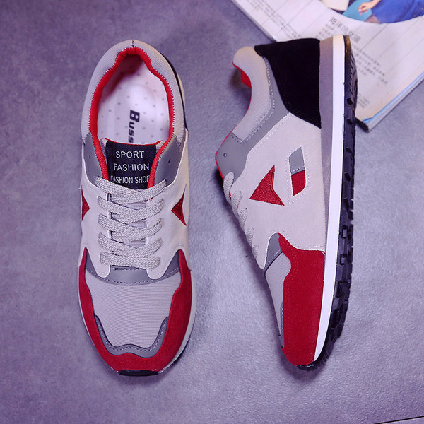 Tenisi casual barbatesti cu talpa groasa in trei culori