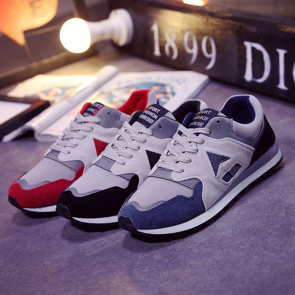 Tenisi casual barbatesti cu talpa groasa in trei culori