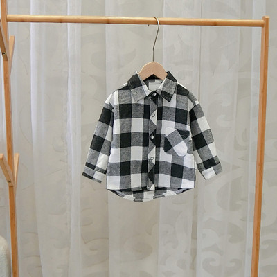 Camasa copii in carouri model nou pentru baieti in doua culori