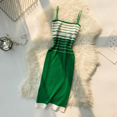 Rochie de dama cu bretele subtiri in cinci culori