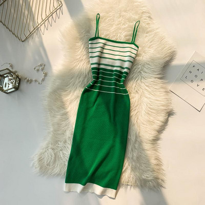 Rochie de dama cu bretele subtiri in cinci culori