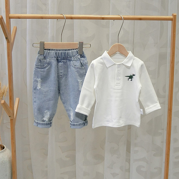 Bluza moderna pentru copii cu nasturi si broderie - mai multe culori