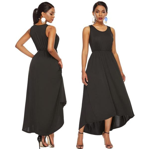 Rochie eleganta de dama cu decolteu O in negru