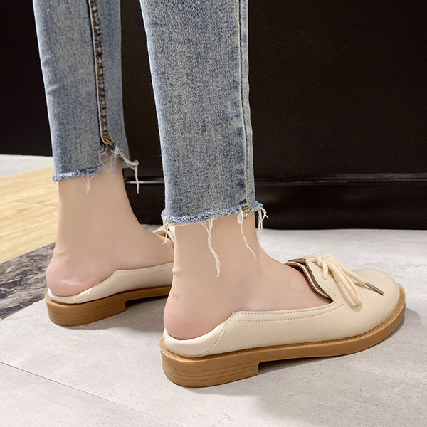 Pantofi casual dama cu sireturi din imitatie de piele in doua culori