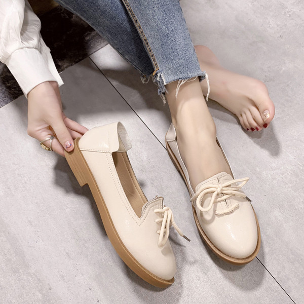 Pantofi casual dama cu sireturi din imitatie de piele in doua culori