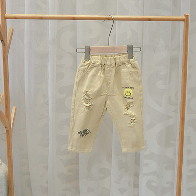 Model nou de pantaloni copii pentru baieti cu motive rupte