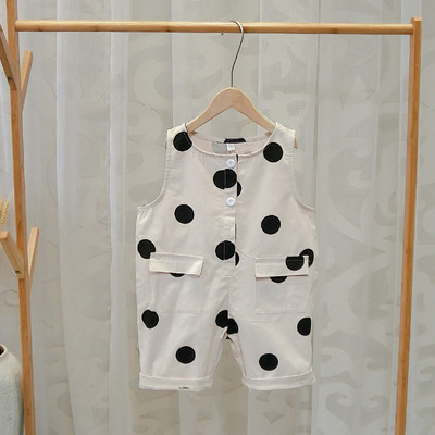 Salopeta moderna pentru copii cu puncte pentru baieti